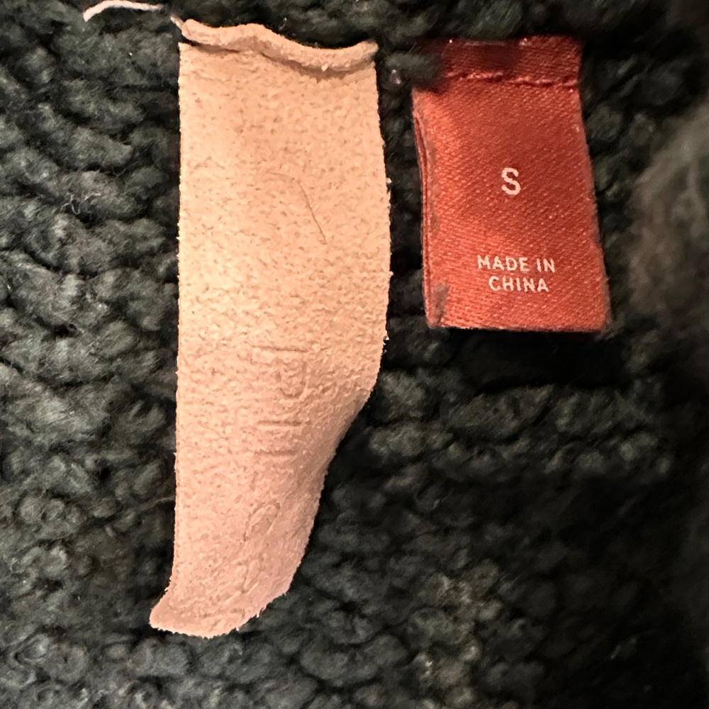 Anthropologie Pilcro Women’s Small Deep Green Cable Knit Cowl Neck Sweater - Picture 2 of 8
